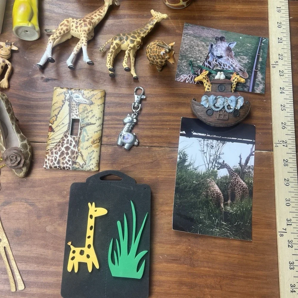 Giraffe Home Decor‎ Lot Zoo Safari Africa Trinkets Socks Ornaments